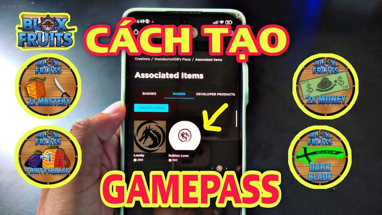 CÁCH TẠO GAMEPASS ĐỂ MUA ROBUX TẠI SHOP MÀ ANH EM CẦN BIẾT