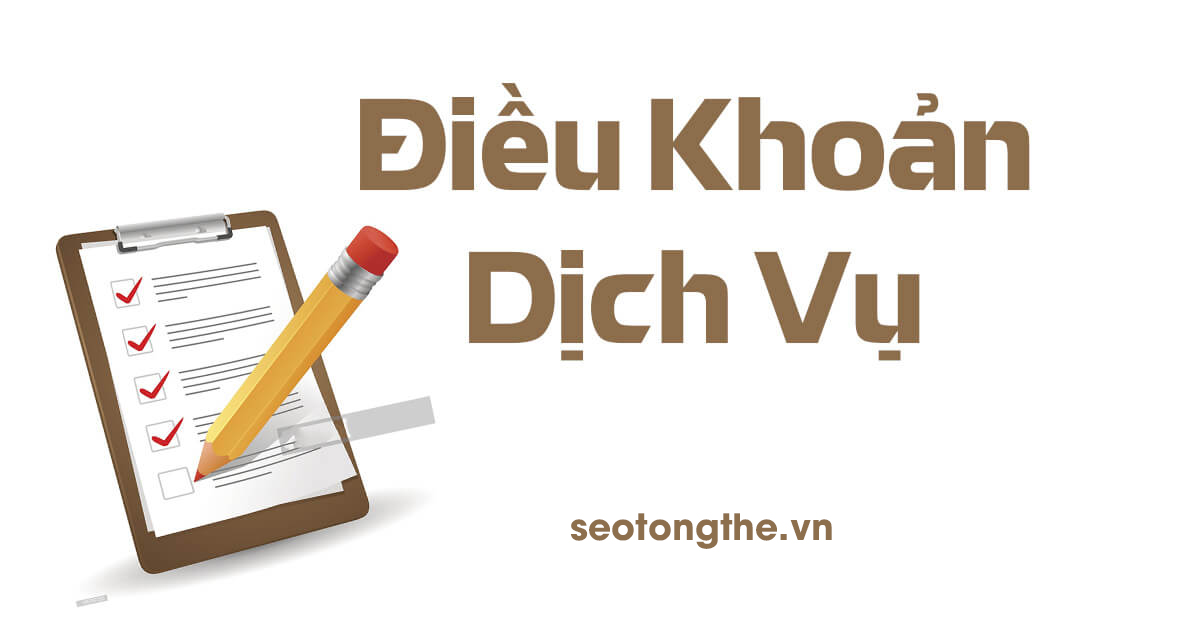 ĐIỀU KHOẢN DỊCH VỤ